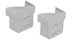T-Rail Covered Handrail Bracket 45° Adapter Kit