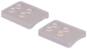 2" x 3.5" Covered Handrail Bracket Column Adapter Kit