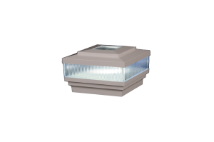 4" Sq. Cape May Scallop Lens Solar Light Post Cap