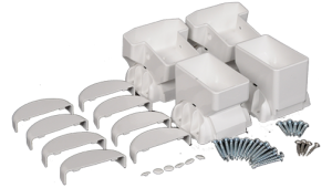T-Rail Angle Wizard Vertical Stair Porch Bracket Kit -(4pk)