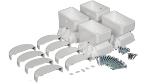 2" x 3.5" Angle Wizard Vertical Stair Bracket Kit -(4pk)