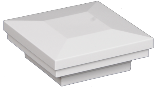 4" Sq. Ornamental Downward Low Voltage Post Cap