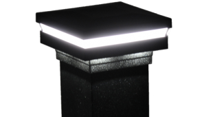 4" Sq. Ornamental Low Voltage Combo Post Cap