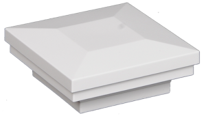 4.25" Sq. Ornamental Downward Low Voltage Light Post Cap