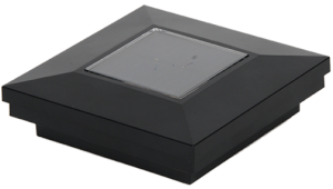 3" Sq. Ornamental Downward Solar Light Post Cap