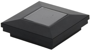 3.5" Sq. Ornamental Downward Solar Light Post Cap