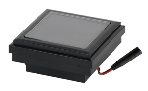 2" Sq. Solar Ornamental Post Cap with Accessory Connection