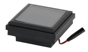 2.5" Sq. Solar Ornamental Post Cap with Accessory Connection