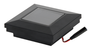 3" Sq. Solar Ornamental Post Cap with Accessory Connection