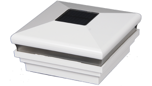 5" Sq. Neptune Halo Solar Light Post Cap