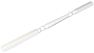 1.25" Sq. x 34" Colonial Thermo Form Spindle