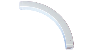 4" Sq. 90° Custom Routed Arch