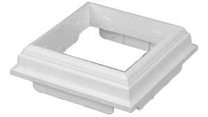 6.5" Sq. to 5" Sq. Base Molding Top Post Trim