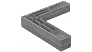 1" x 1.25" Aluminum Internal Gate Corner