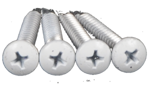 #10 x 1.5" Pan Head Tek-Screw -White