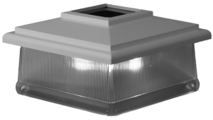 5" Sq. Classic Solar Light Post Cap