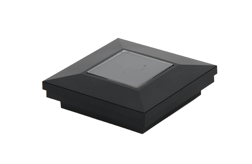 3.25" Sq. Ornamental Downward Solar Light Post Cap
